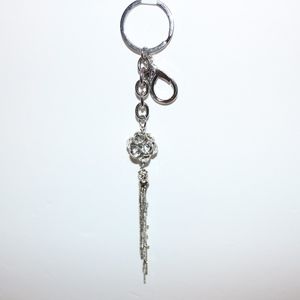Z Gallerie Ball Clear Crystal Key Chain